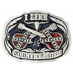 Belt buckle I Like Country Music 
