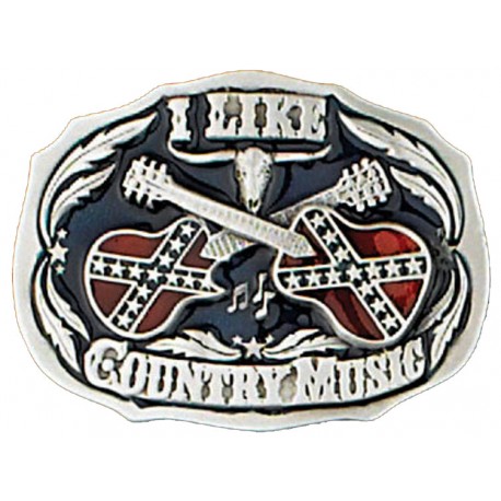 Boucle ceinture I Like Country Music 
