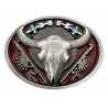 Belt buckle Buffalo Skull, 3-1/4" x 2-3/4"