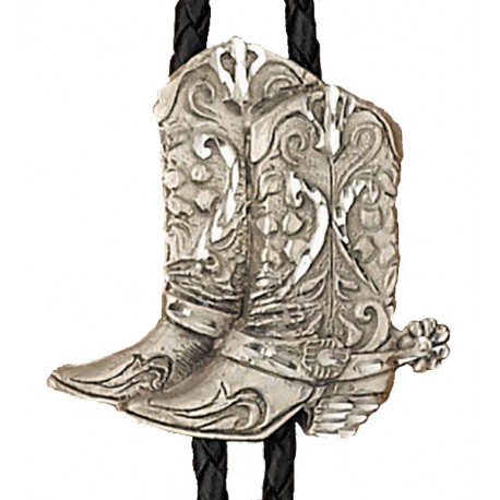 Pewter Boots Bolo Tie