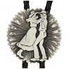 Pewter Square Dance Bolo Tie