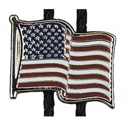 Corbata vaquera con bandera Americana