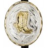 Silver Boots Bolo Tie