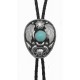 Silver & Turquoise Bolo Tie