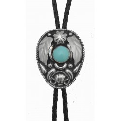 Silver & Turquoise Bolo Tie