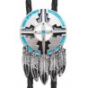 Sheild & Feather Bolo Tie