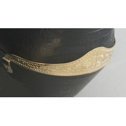 Engraved Brass Heel Guard