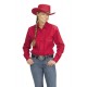 Chemise F. Country Western Rouge
