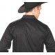 Men's Solid Color Western Shirt - BLACK 