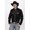 Chemise Western Retro Noire