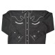 Camisa Vaquera para caballero-color negro estilo retro