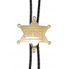 Corbata vaquera con divisa de sheriff
