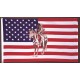 Horse & Indian USA Flag 3' x 5'