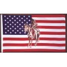 Horse & Indian USA Flag 3' x 5'