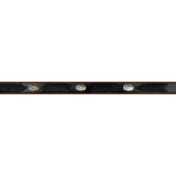 Black Leather Woven Western Belt With Conchos