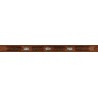 Brown Leather Woven Western Belt With Conchos