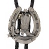 Pewter Boot & Horseshoe Bolo Tie