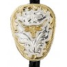 German Silver Longhorn Bolo Tie