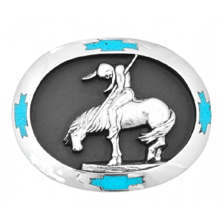 End of the Trail Belt Buckle