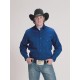 Men's Solid Color Western Shirt ROYAL