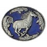 Boucle Cheval fond Bleu 